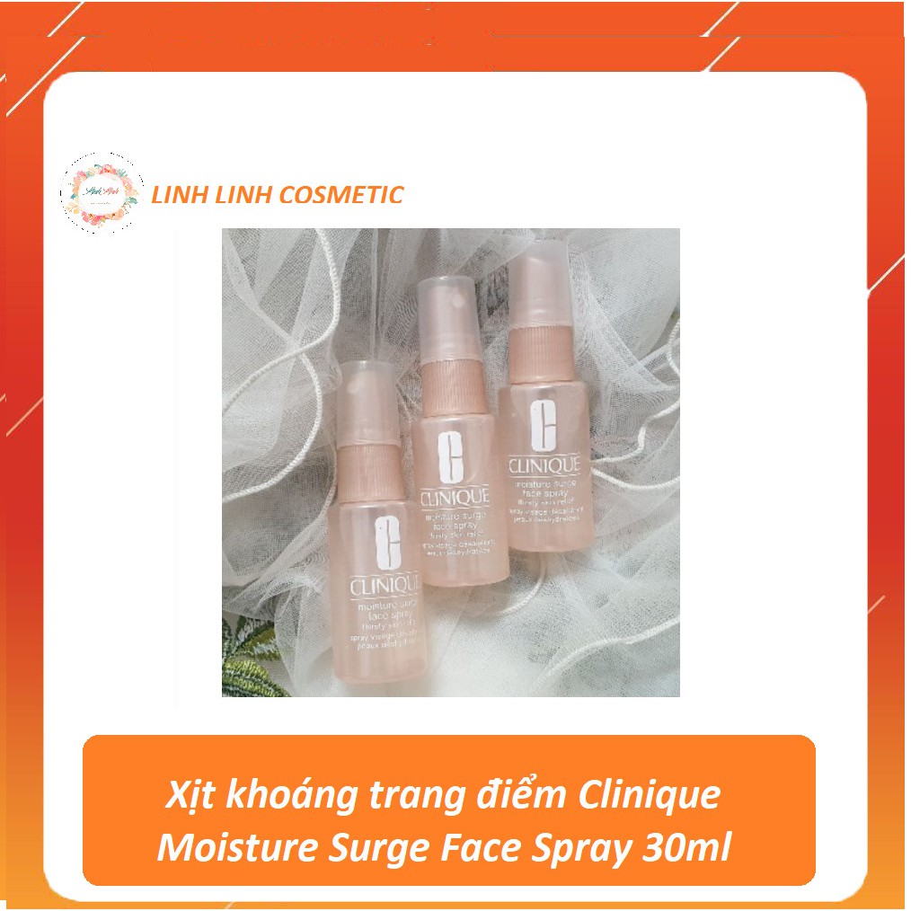 30ml - Xịt khoáng Clinique Moisture Surge Face Spray cấp nước, tươi da