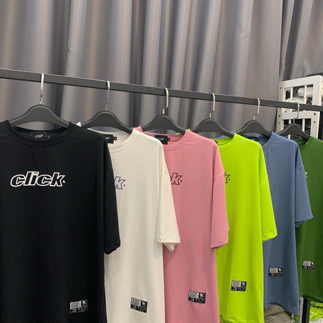 [Mã FAMARAL1 giảm 10K đơn 50K] Áo SS1 Click form rộng tay lỡ Unisex nhiều size nhiều màu (V78)
