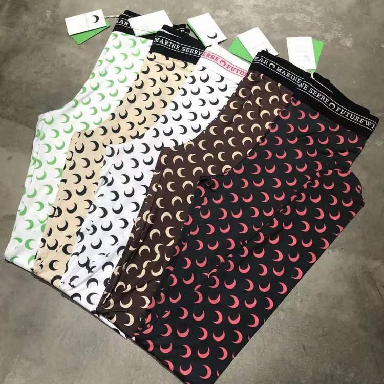 Quần legging Marine Serre moon printed stretch jersey leggings ss20