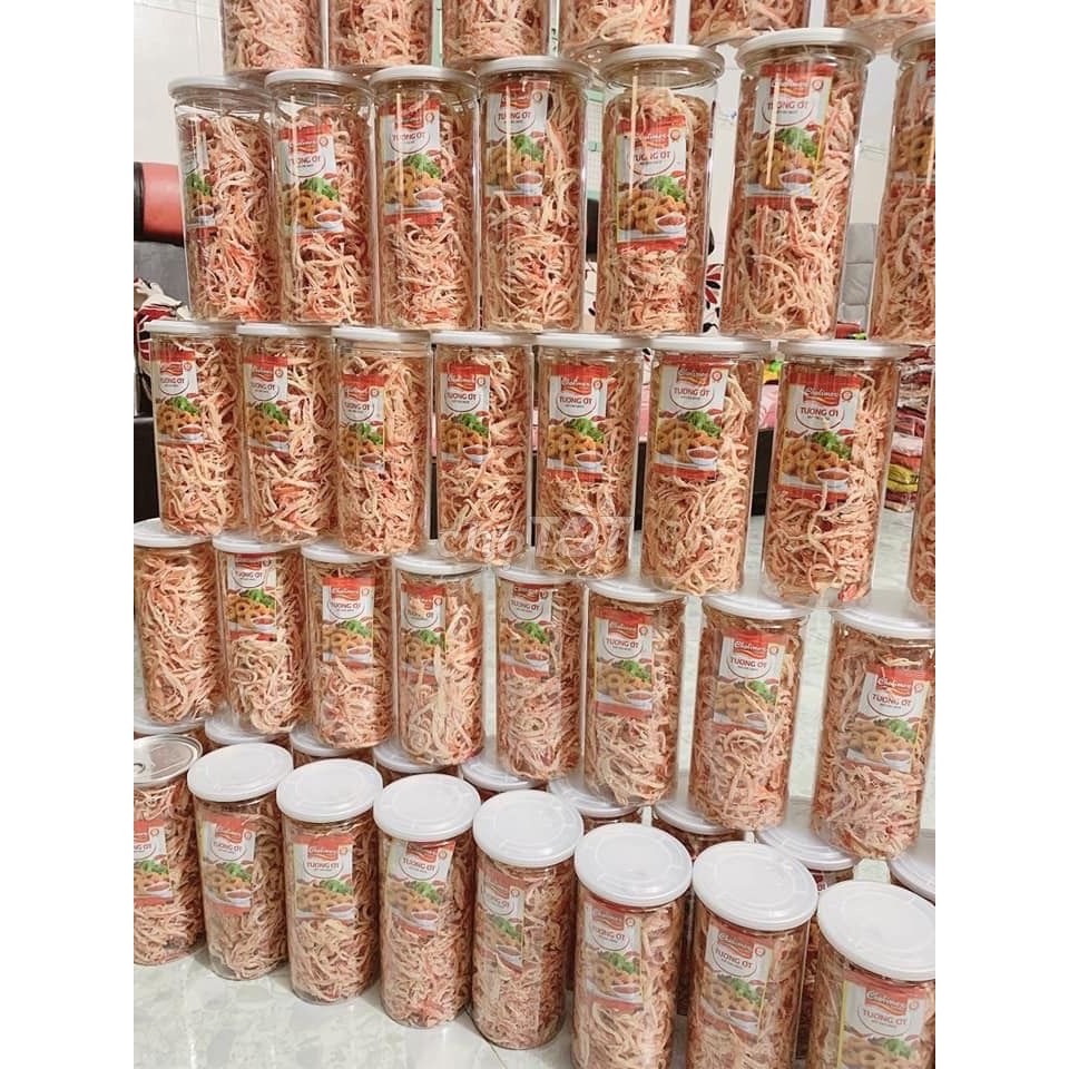 Mực hấp nước dừa xé sợi hũ 250g