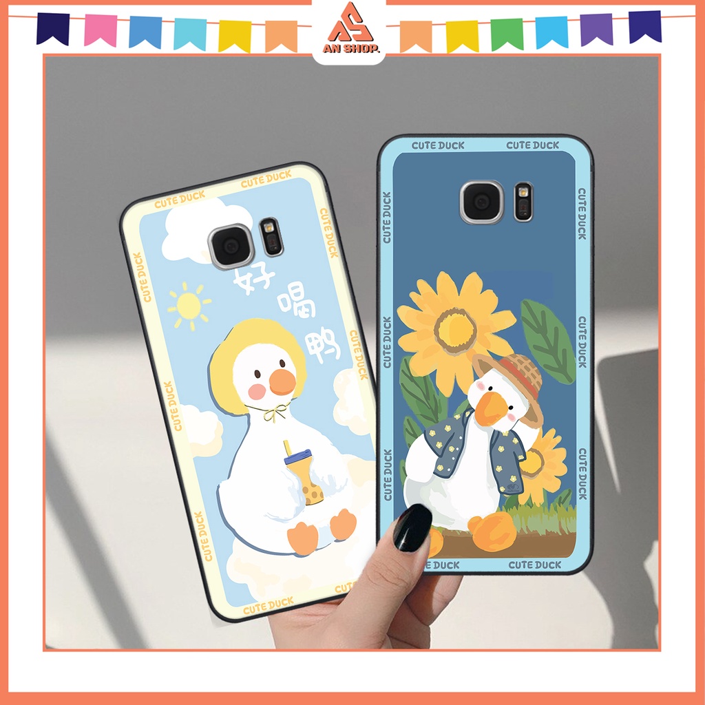 Ốp Điện Thoại Cho Samsung S6 / S6 EDGE / S7 / S7 EDGE In Hình Chiếc Vịt Kute Dễ Thương