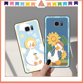 Ốp Điện Thoại Cho Samsung S6 / S6 EDGE / S7 / S7 EDGE In Hình Chiếc Vịt Kute Dễ Thương