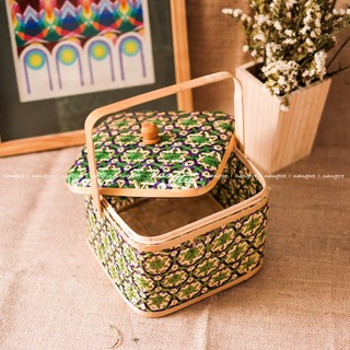 Làn tre đan đựng đồ - Trang trí decor