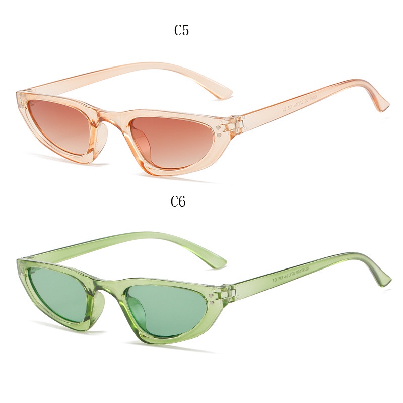 Kính Mát Gọng Nhựa Hình Oval Nhiều Màu Sắc Thời Trang Cho Nữ