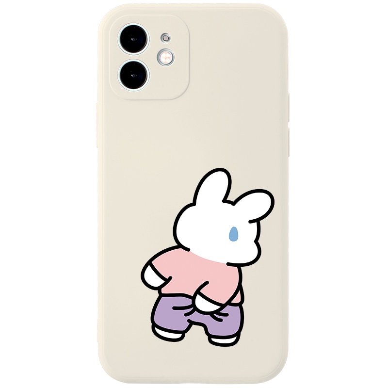 Ốp lưng JURSUE hoạt hình cặp đôi dễ thương đẹp cho iPhone 13 12 11 Pro Max SE 2020 X XR XS ip 8 7 6 6S Plus kute Y166