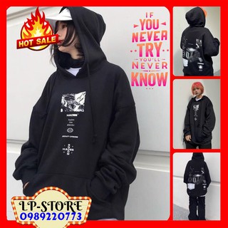 [Tặng Quà] Áo Hoodie - Áo Khoác Nỉ Nam Nữ Unisex HADES BLACK 2021 Cực Hot - Kèm DEAL Sốc - LP.STORE