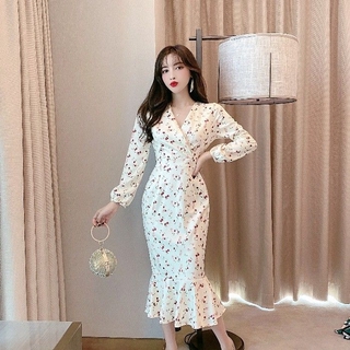 Đầm đuôi cá tay dài thời trang cho nữ