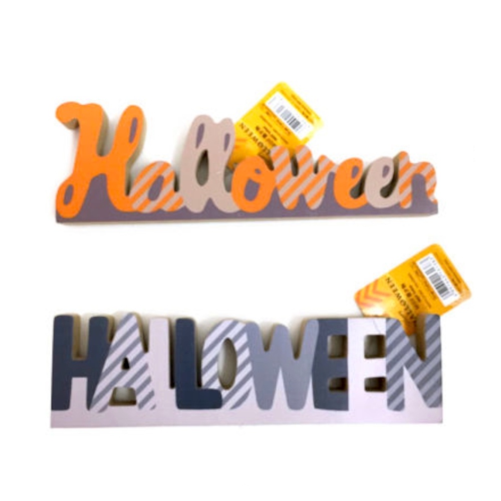 Daiso Halloween Gỗ MDF Trang trí chữ Halloween