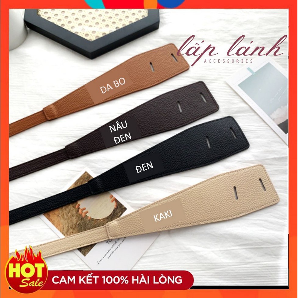 [Có sẵn] THẮT LƯNG DÂY LƯNG DA PU BELT BẢN TO PHỐI ĐẦM, VEST PHONG CÁCH RETRO CÁ TÍNH THỜI TRANG DL07