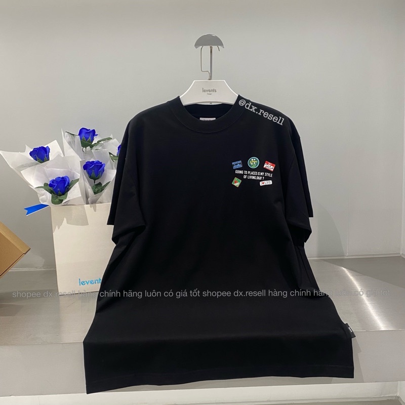 Áo Thun LEVENTS  TRAVEL TEE/ CREAM WHITE Và BLACK