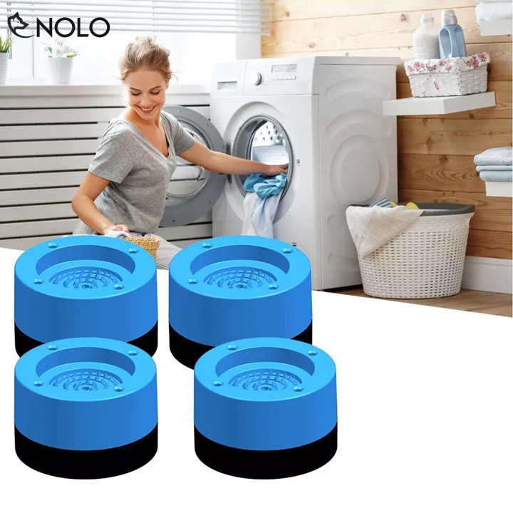 Bộ 4 miếng đệm cao su lót chân máy giặt chống rung chống ồn ,Chân Máy Giặt Bộ 4 Miếng , Đế Chống Rung Máy Giặt