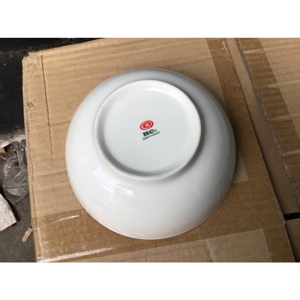 Tô sứ trắng cao cấp HC 7inch khum