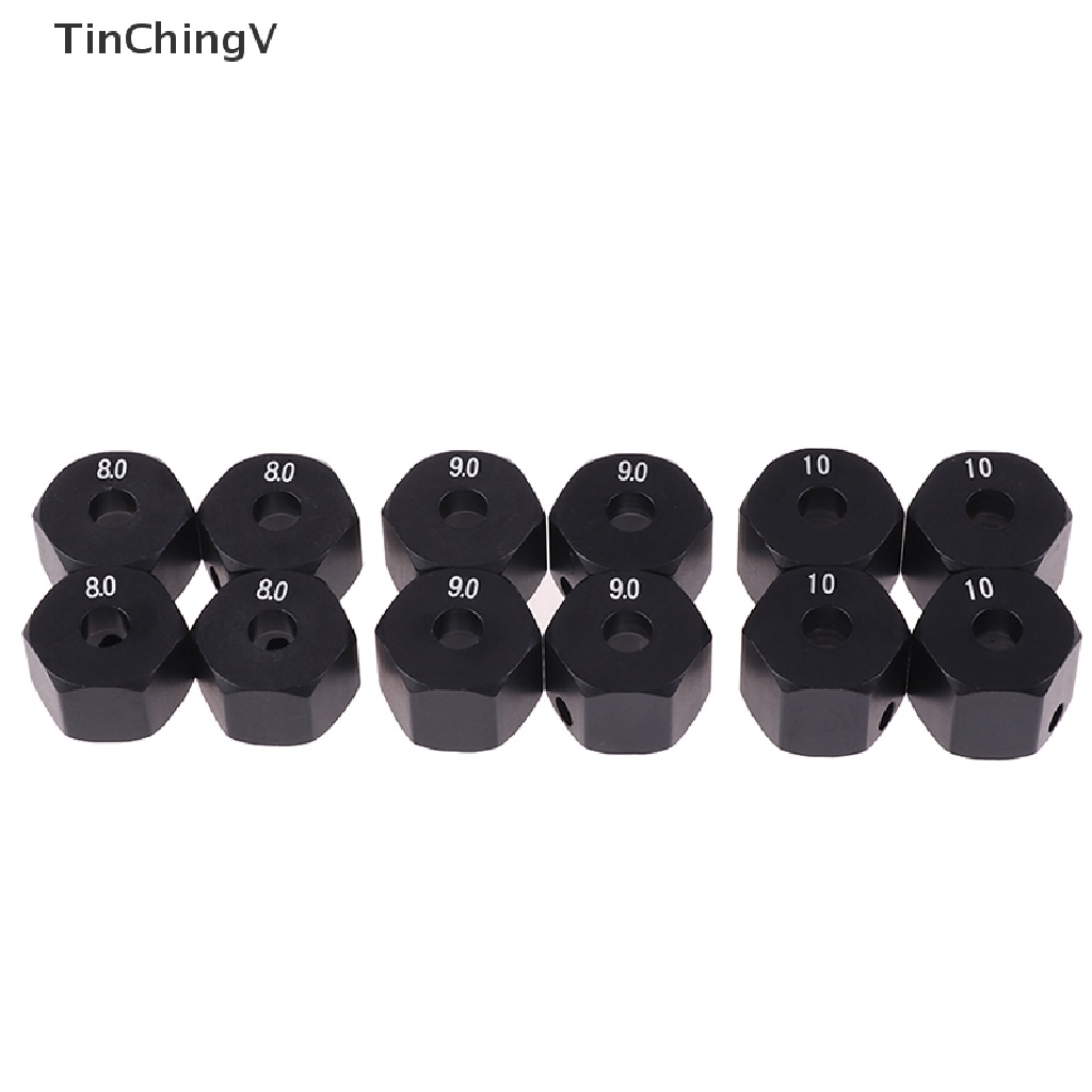 Bộ 4 Đai Ốc Lục Giác 12mm Cho Xe Hơi Điều Khiển Từ Xa HSP 1 / 10 8 9 10mm