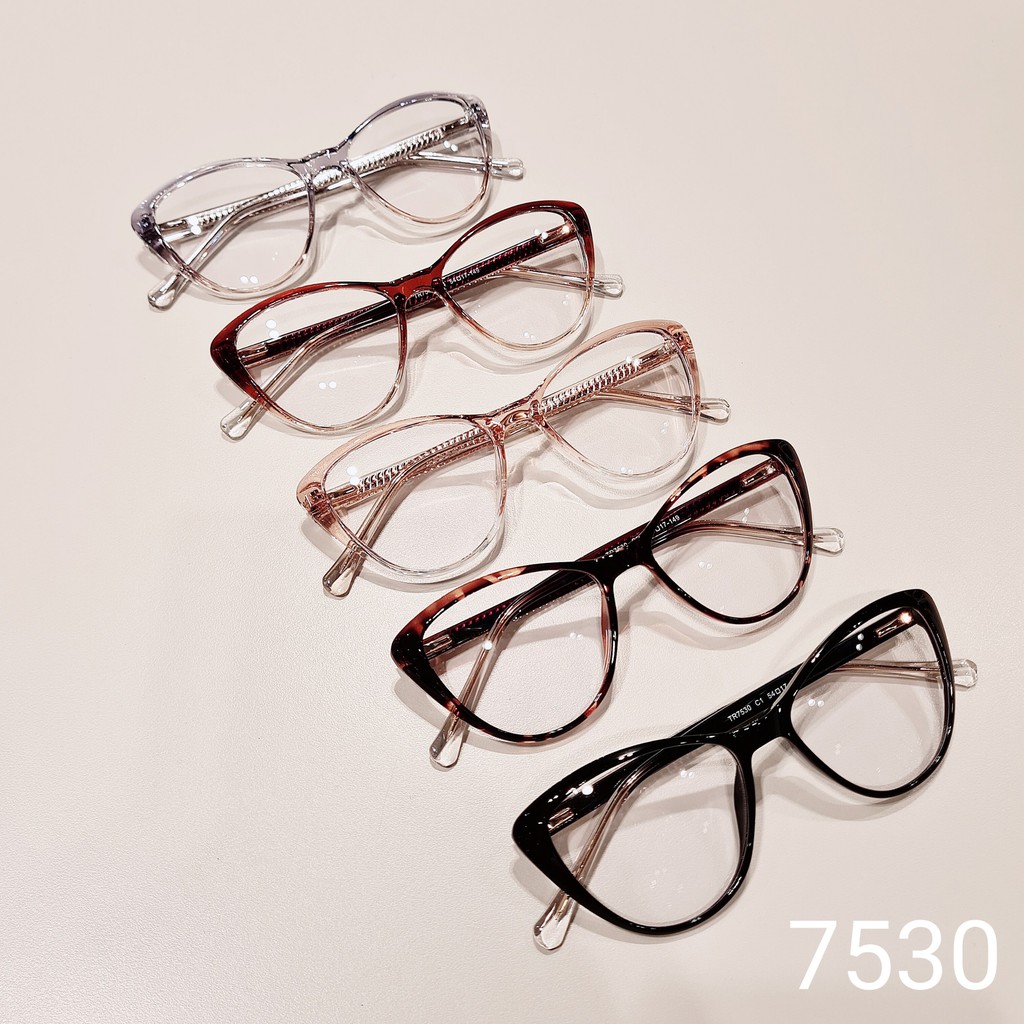 Gọng kính cận nữ LILYEYEWEAR mắt mèo dày dặn chắc chắn màu sắc thời trang 7530 | BigBuy360 - bigbuy360.vn