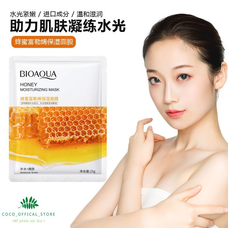 Mặt nạ mật ong BIOAQUA giúp mềm mịn,hạn chế tình trạng da bị khô