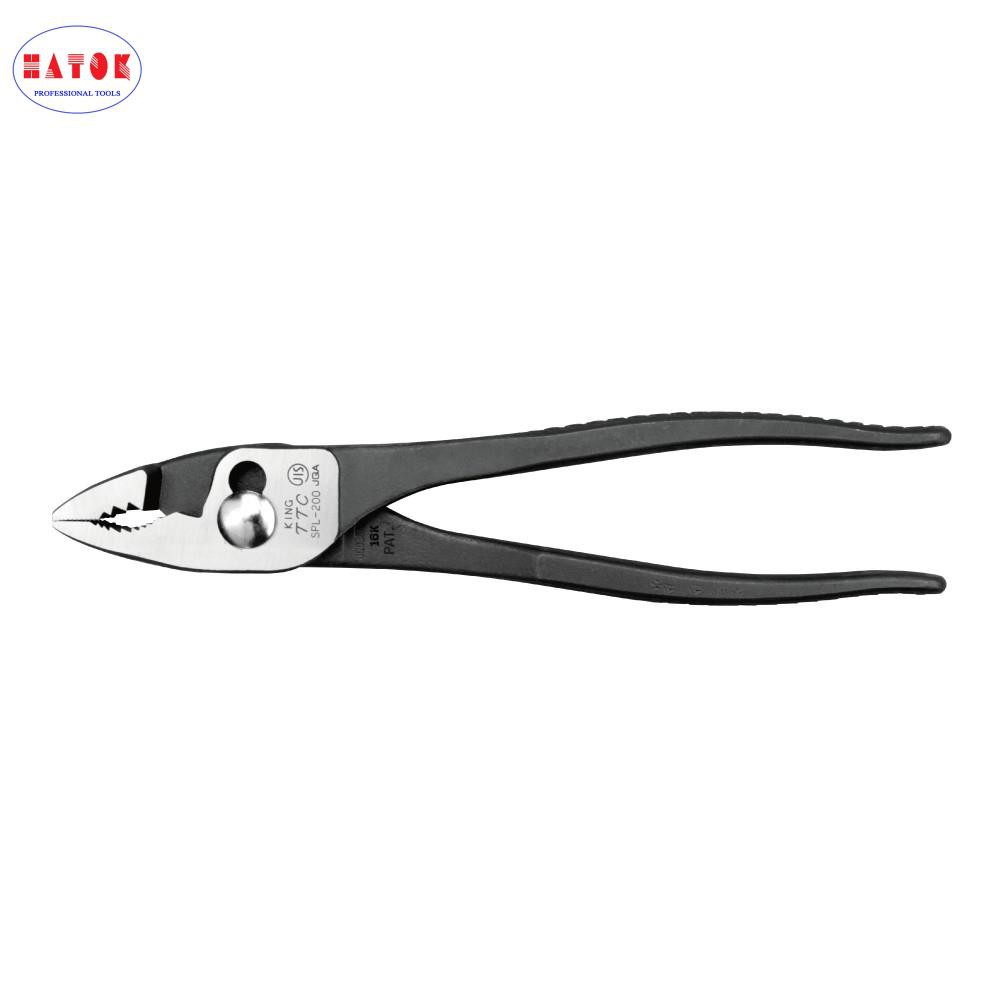 Kìm cá sấu răng cưa chéo loại mỏng cán trần 200mm S-PL-200X- cán bọc 200mm S-PL-200XG Tsunoda - Chính Hãng