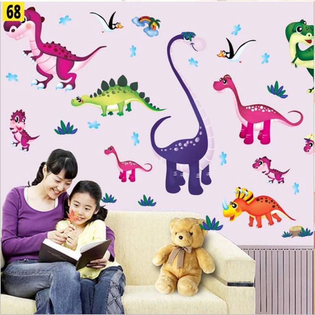 Decal Dán Tường Hình Các Con Vật Dán Tường Cho Bé . Đề Can Dán Tường Trang Trí Phòng Ngủ, Phòng Học Cho Bé.
