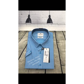 (ARISTINO sale) ÁO SƠ MI ARISTINO XANH BIỂN HỌA TIẾT CỘC TAY ASS062S8.