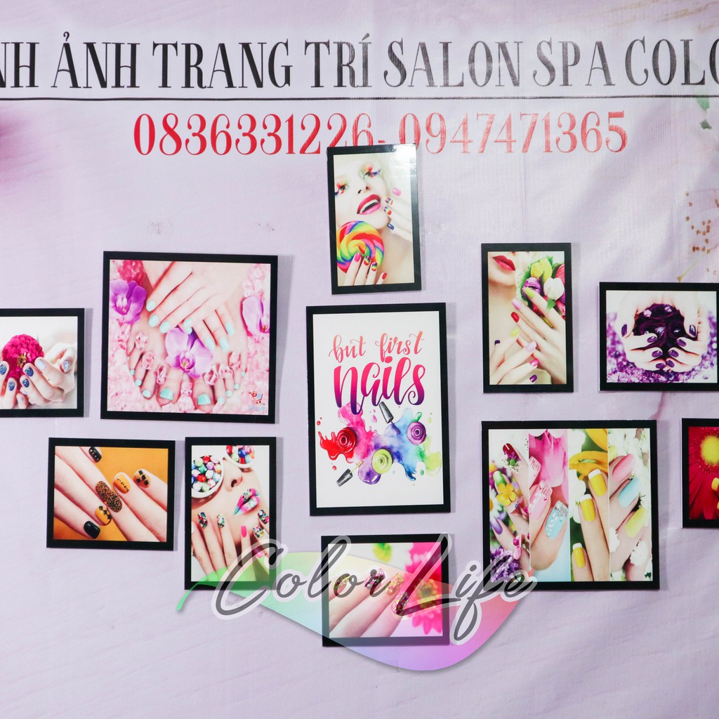 TRANH NAILS MI TRANG TRÍ TIỆM NAILS NỐI MI DÁN TƯỜNG GIÁ RẺ SIÊU ĐẸP TN01 ÁNH DƯƠNG