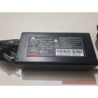 Nguồn 12v 5a Delta kèm dây nguồn | adapter 12v 5a Delta