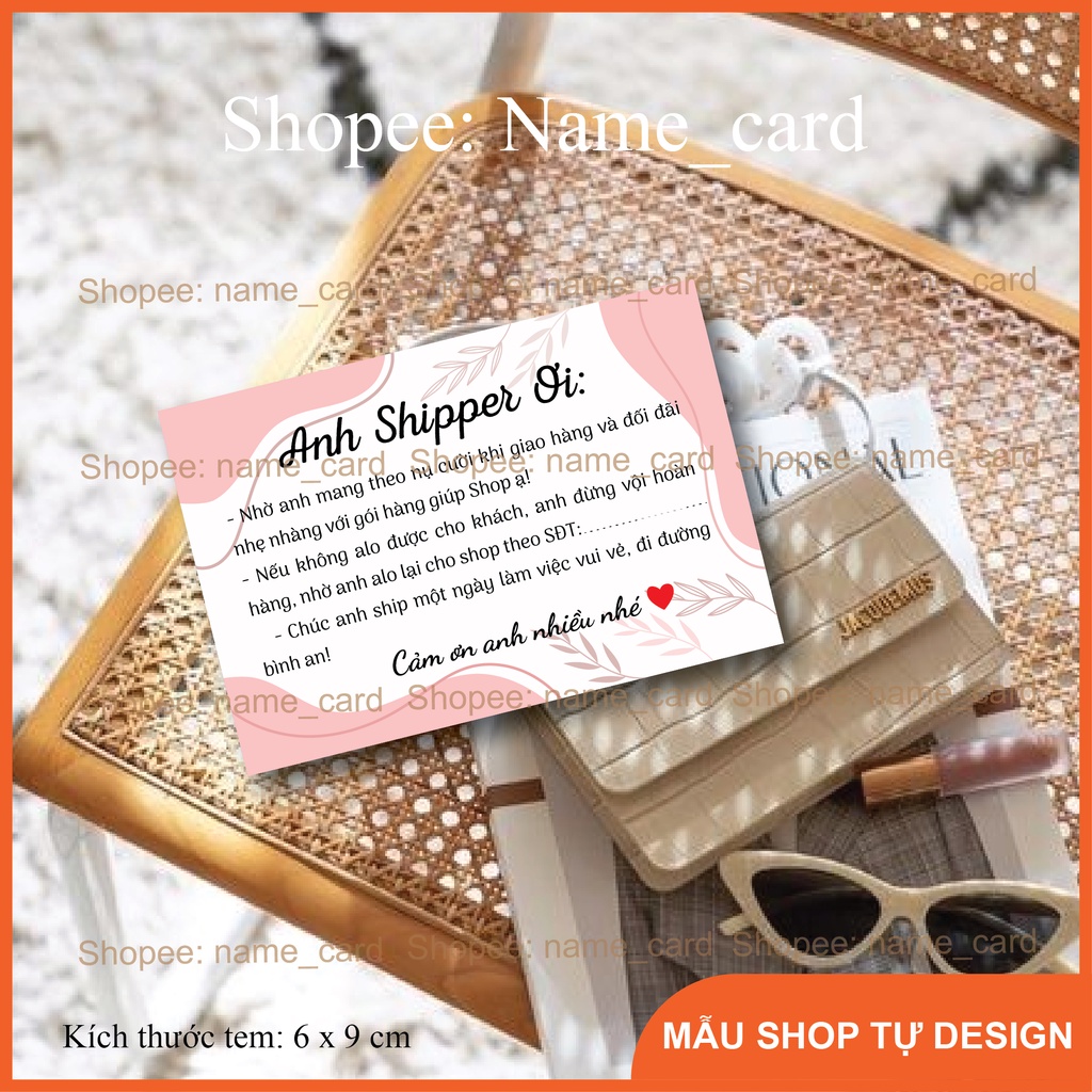 Tem decal dán cảm ơn anh shipper, tem niêm phong dán ngoài vỏ hộp dành cho shop bán hàng