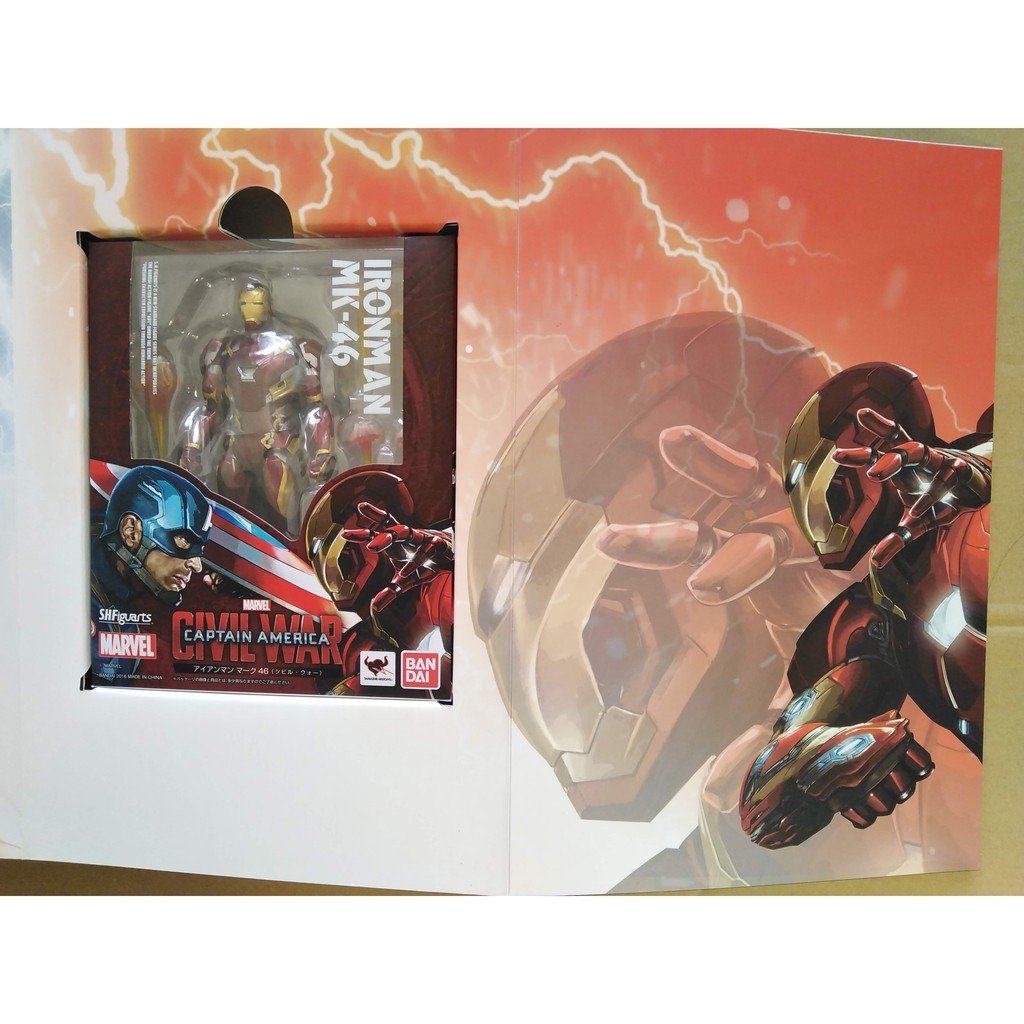 [Chính hãng] Mô Hình Động Captain America Civil War S.H.Figuarts Special Set (Captain America & Iron Man Mark 46)