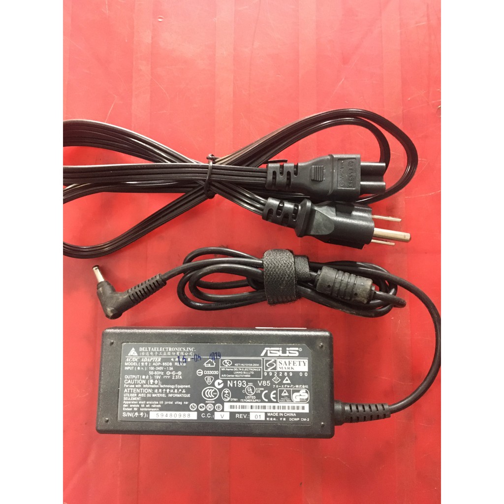 Sạc laptop Asus chân nhỏ 19V-2.37A