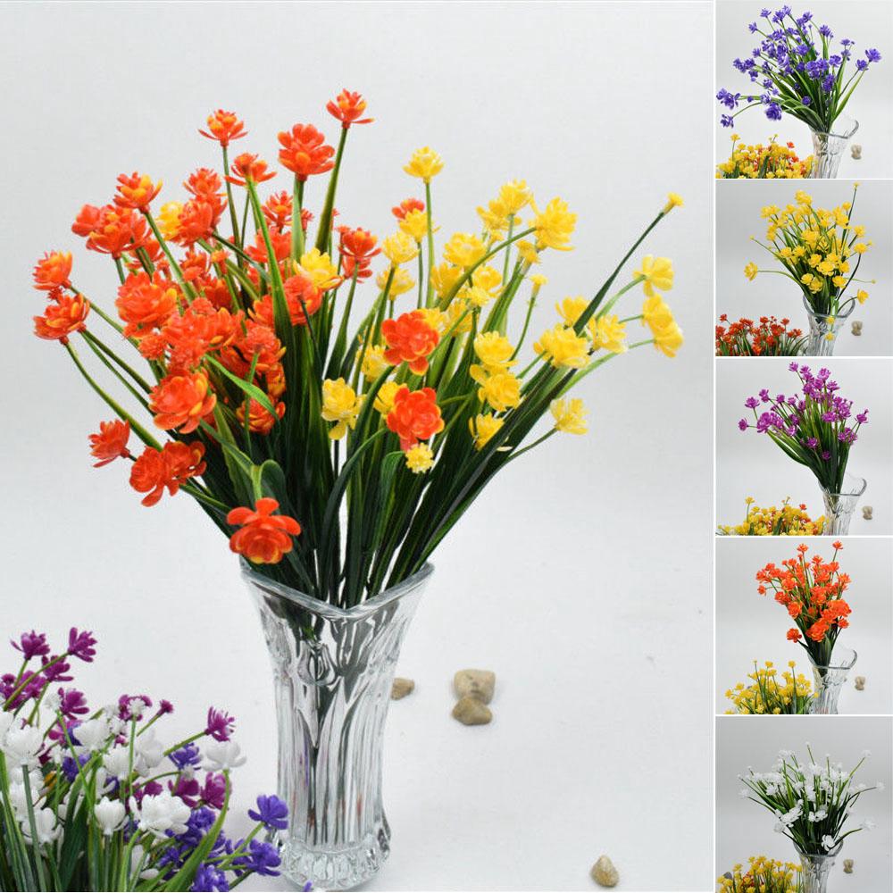 Set 49 hoa thuỷ tiên giả 35cm trang trí nhà cửa