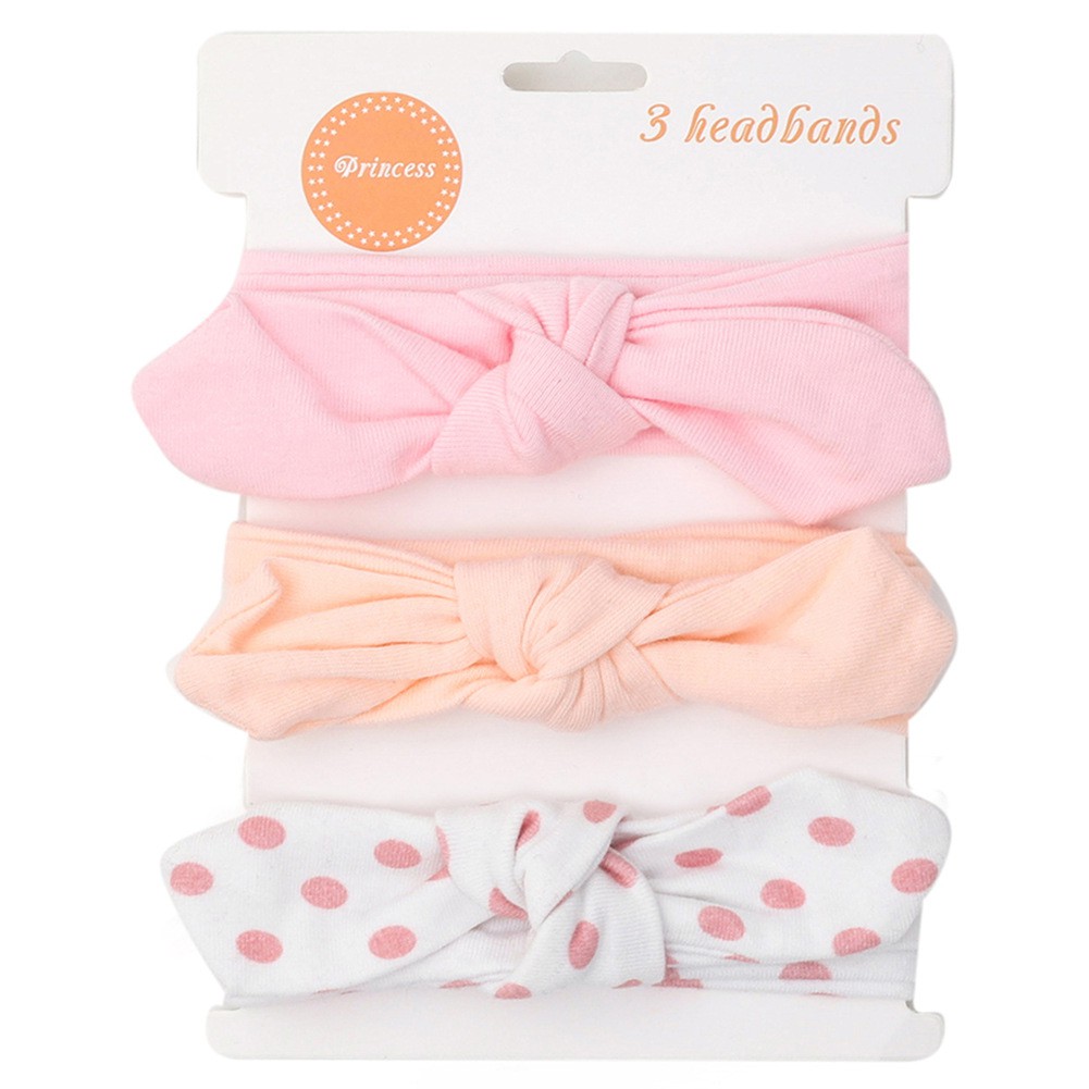 [HÀNG CHUẨN] Set 3 Turban ChicBaby Xinh Xắn Cho Bé Gái 0-3 Tuổi