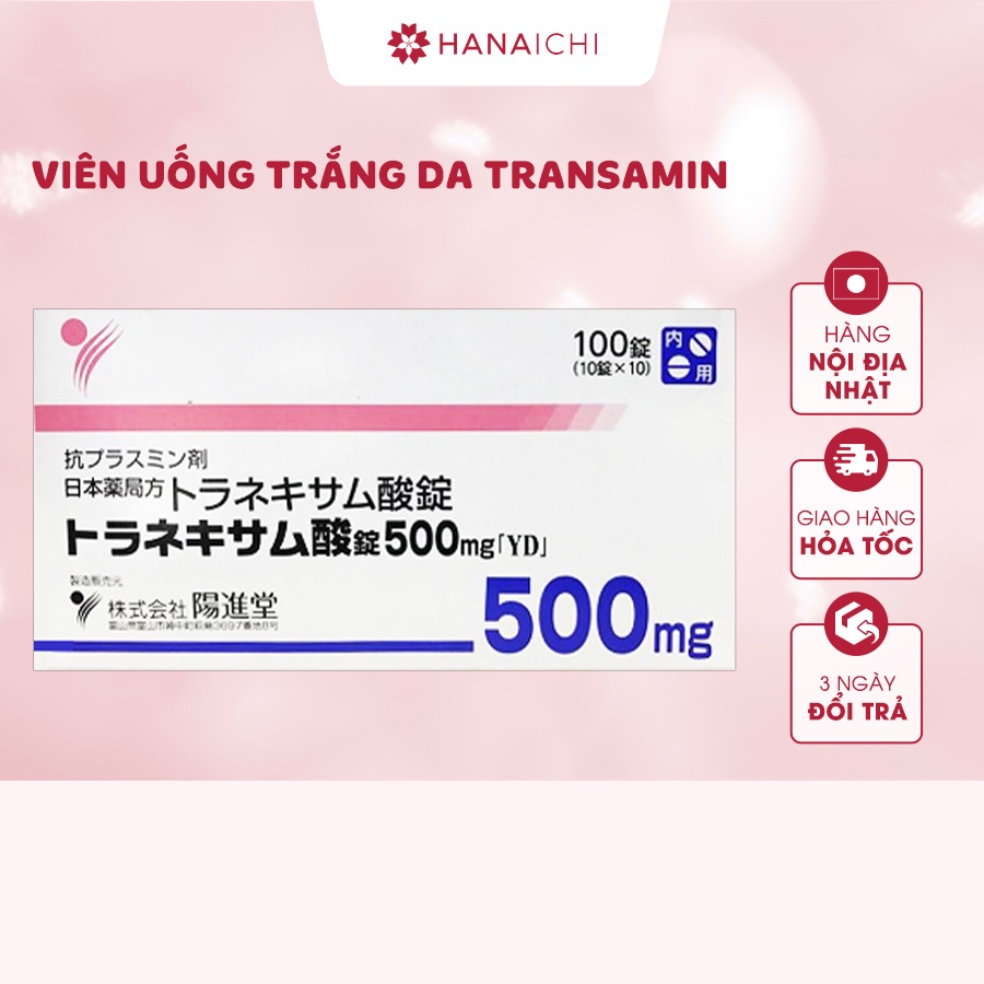 Viên uống hỗ trợ dưỡng sáng TRANSAMIN 500mg - Nội địa Nhật