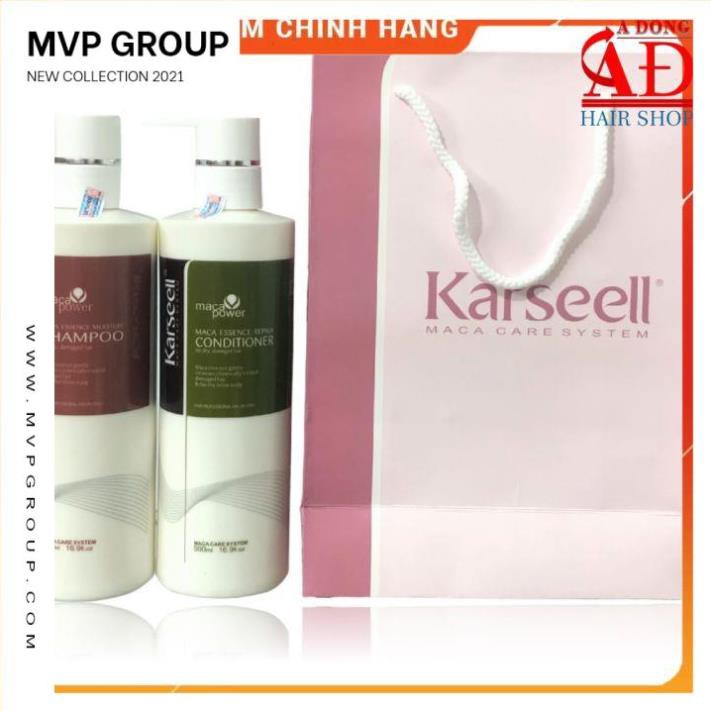 Bộ dầu Gội xả Karseell collagen cho tóc khô hư tổn 500ml