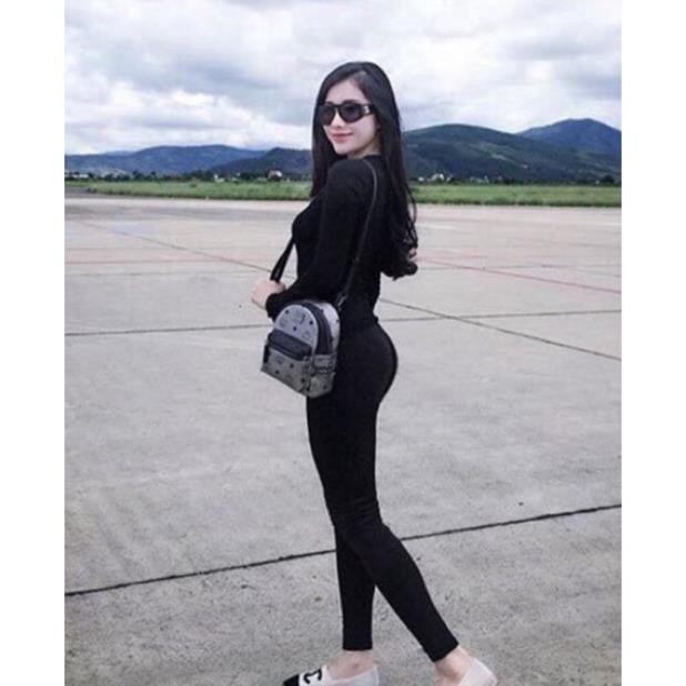 Quần legging nâng mông cạp cao 6p gen bụng