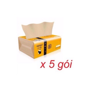 Combo 5 gói giấy ăn sipiao