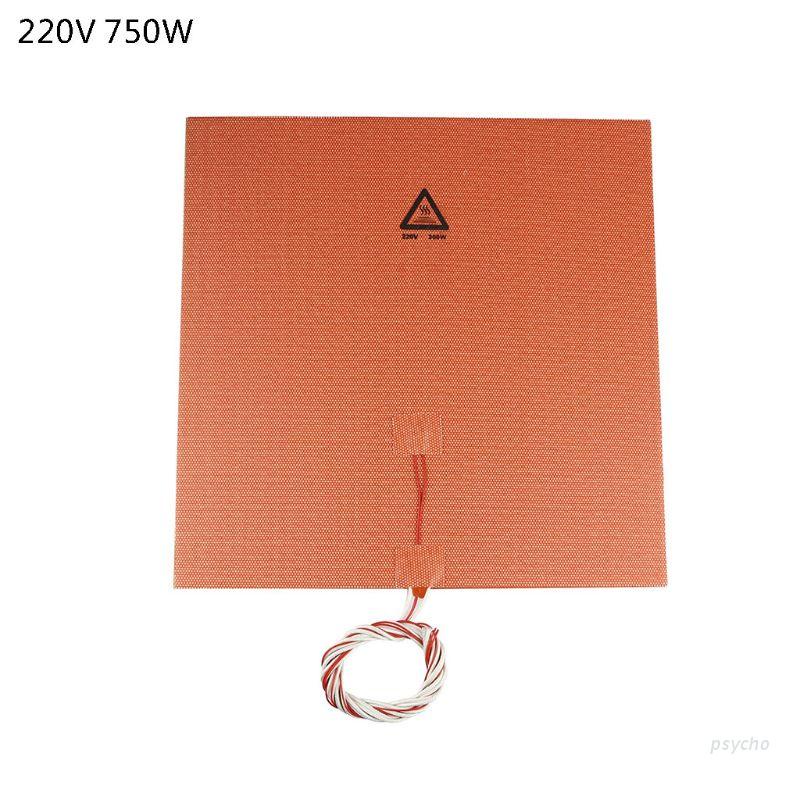 Psy 300*300mm 220V 750W Silicone Rubber Heating Pad For 3D Printer Heating Bed