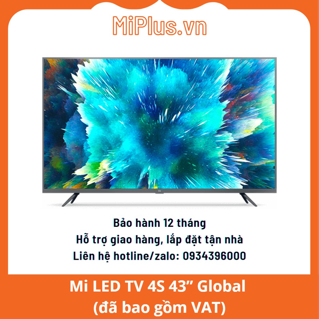 Android Tivi Xiaomi Mi LED TV 4S 43” Global Hàng - Chính Hãng - Miễn phí lắp đặt