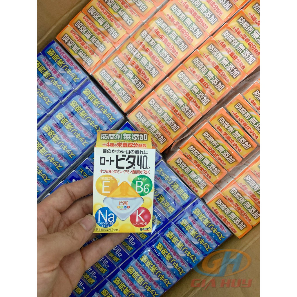 (Hàng Nội Địa Nhật) Nhỏ Mắt Rohto Nhật Bản Bổ Sung Vitamin 12ml