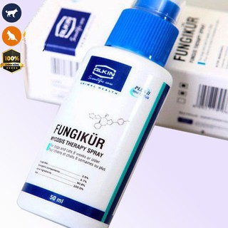 Xịt Trị Nấm Cho Da Bị Đóng Vảy Rụng Nhiều Lông Ngứa Dữ Dội Alkin Fungikur 50ml, dành cho chó và mèo