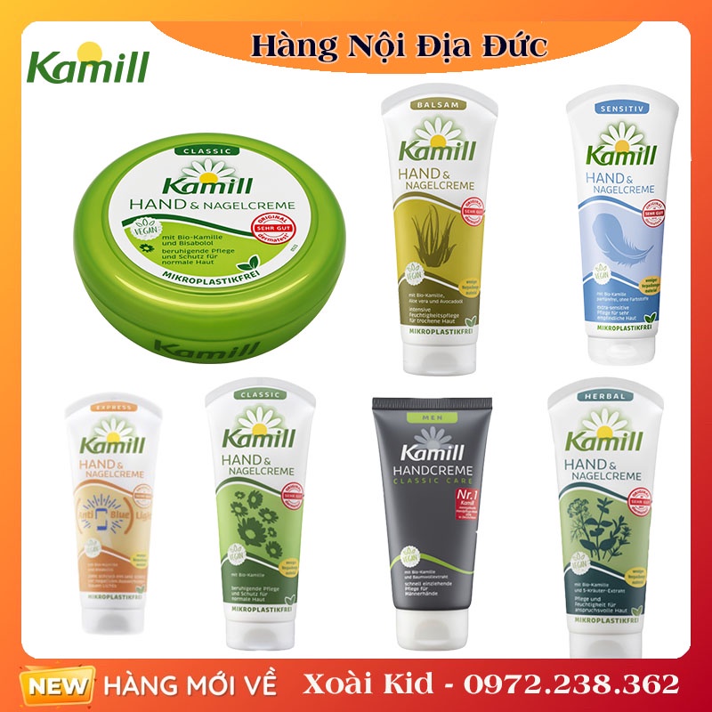 Kem dưỡng da tay và móng tay Classic Kamill hand & nail cream 100ml - 150ml - Date mới nhất đủ bill