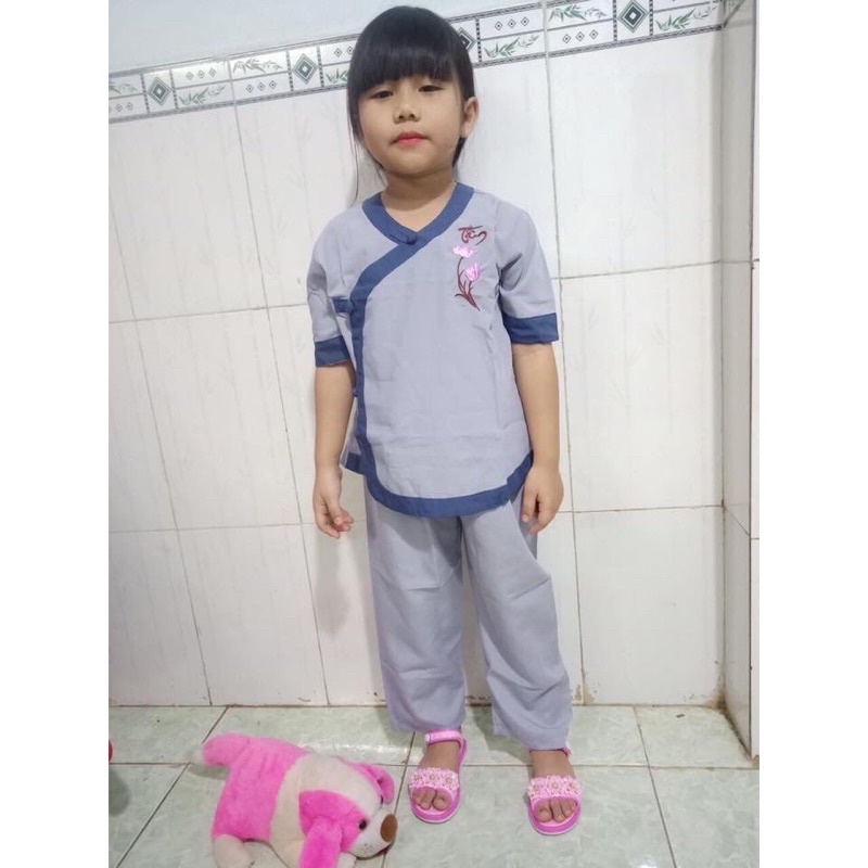 Đồ lam đi chùa 🌸🌸🌸🌸 Mẩu Tim Phối Bé