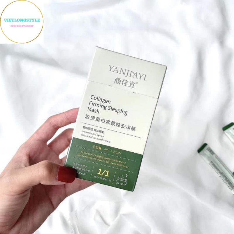 Mặt Nạ Ngủ Thạch Nội Địa Trung Mask Collagen Giúp Nâng Cơ Căng Bóng Da Mặt