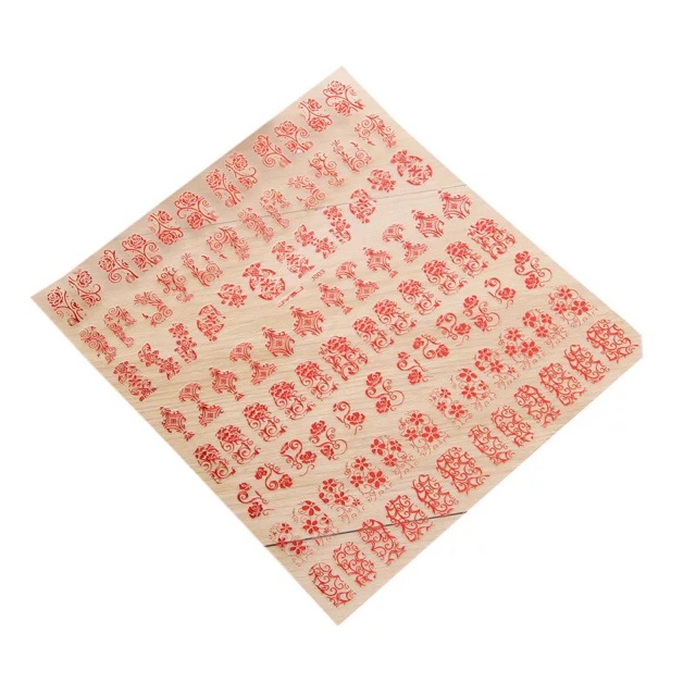 Sticker 3D hoa văn miếng to 108 hình