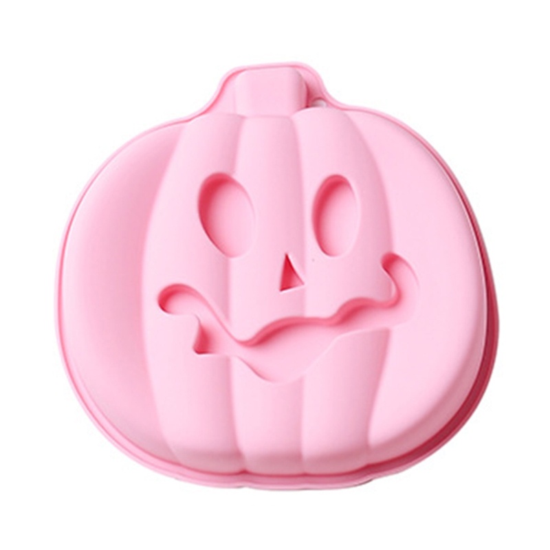 Khuôn Silicone Làm Bánh Hình Quả Bí Ngô Phong Cách Halloween