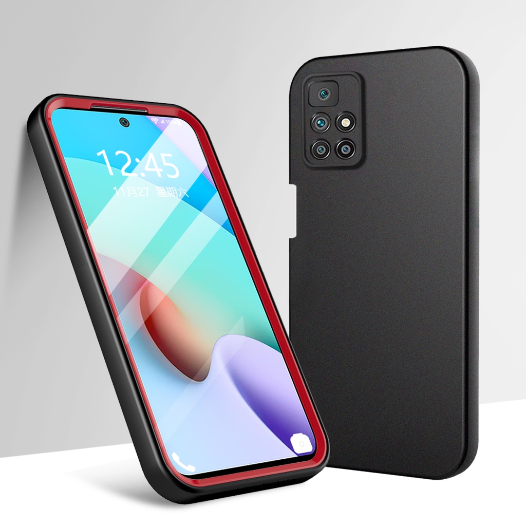Ốp Điện Thoại Silicone Hai Màu Cho Xiaomi Redmi 10 9 Prime Redmi 9T NFC 9C 9A 10A 9i