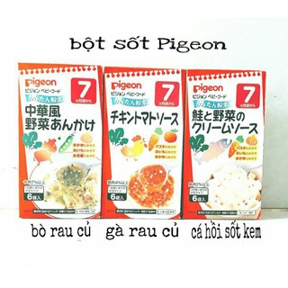 Bột (soup) sốt Pigeon ăn kèm cháo/mì/nui cho bé từ 7 tháng