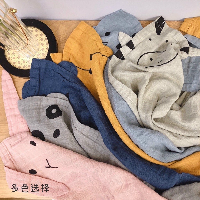 Khăn xô sợi tre organic Hàn Quốc 90x90cm sang chảnh cho bé