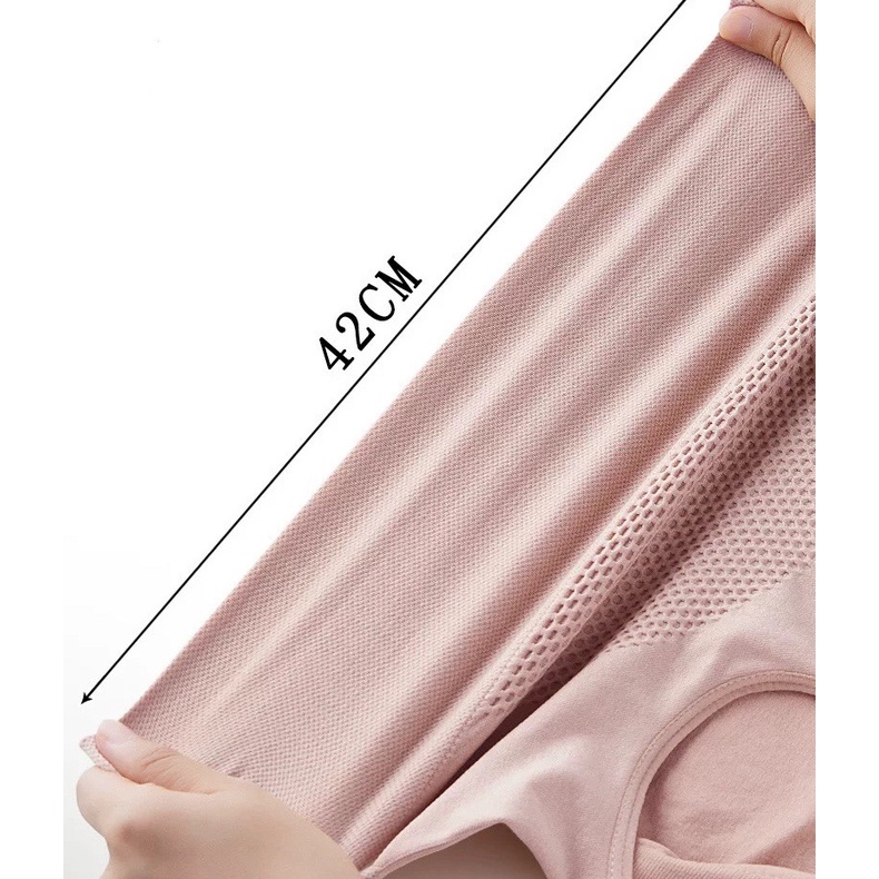 Quần lót nữ kháng khuẩn Cotton Lưng Cao Không Đường May Tạo Cảm Giác Thoải Mái Cho Nữ