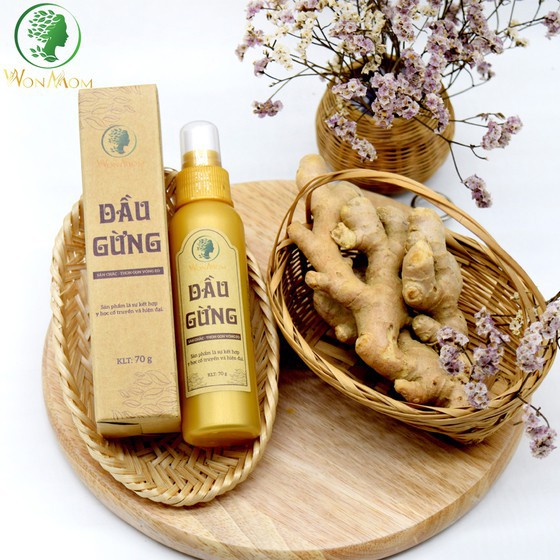 Dầu gừng 70g Wonmom ☘️[CHÍNH HÃNG]☘️ Dầu gừng 70g Wonmom giúp đẩy nhanh quá trình trao đổi và phân huỷ chất béo dư thừa