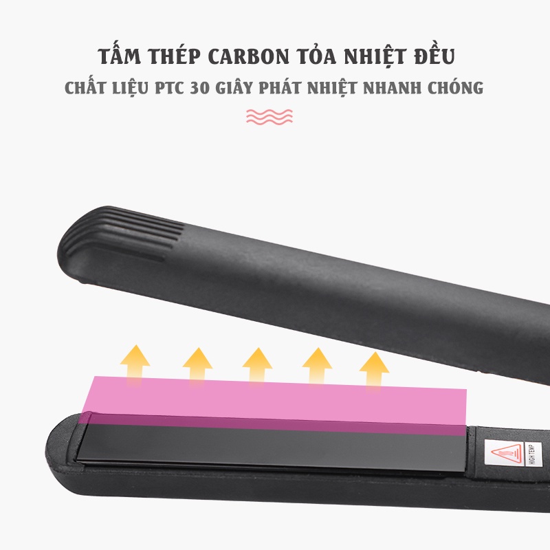 Máy duỗi tóc FINOSE mini chính hãng cao cấp, mức điều chỉnh nhiệt độ thông minh