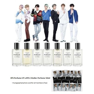 Nước hoa VT x BTS L'Atelier Subtils 50ml + Ảnh thẻ có chữ ký cho tất cả thành viên 7ea