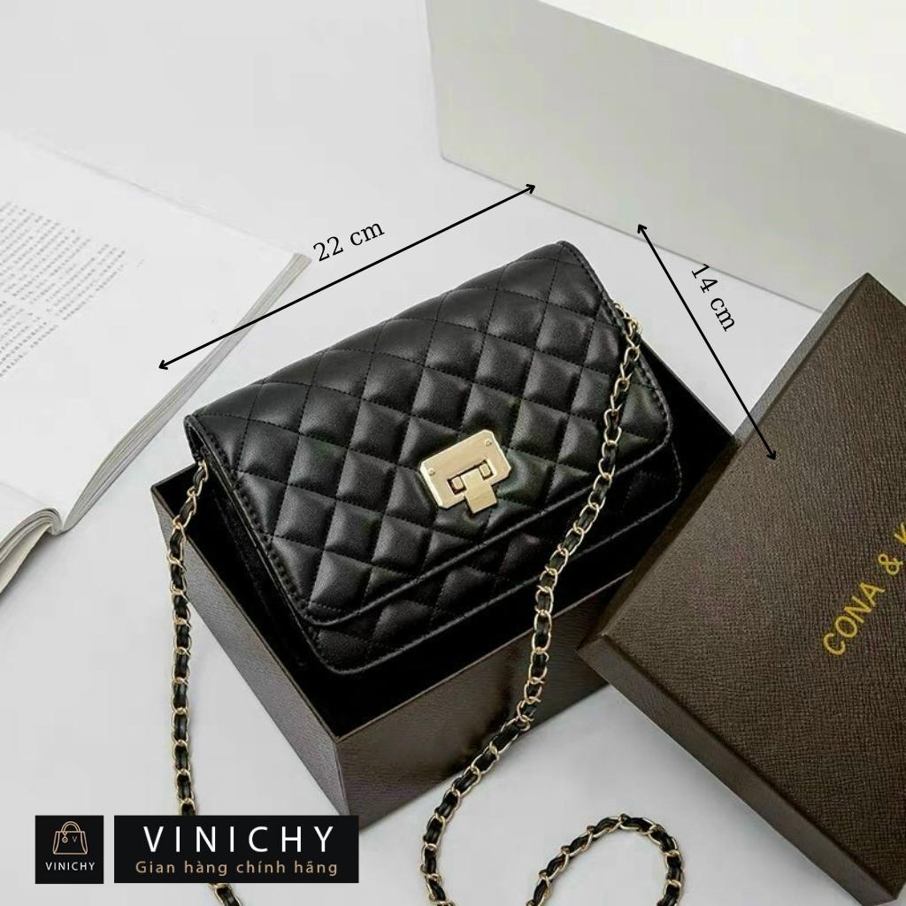 Túi xách nữ đeo chéo, đeo vai, túi đi chơi, đi học VINICHY, da cao cấp size 20cm HA171